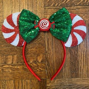 Christmas Peppermint Theme Park Ears